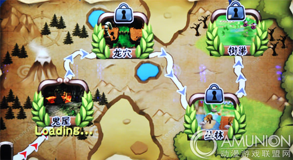 丛林冒险游戏机关卡选择画面